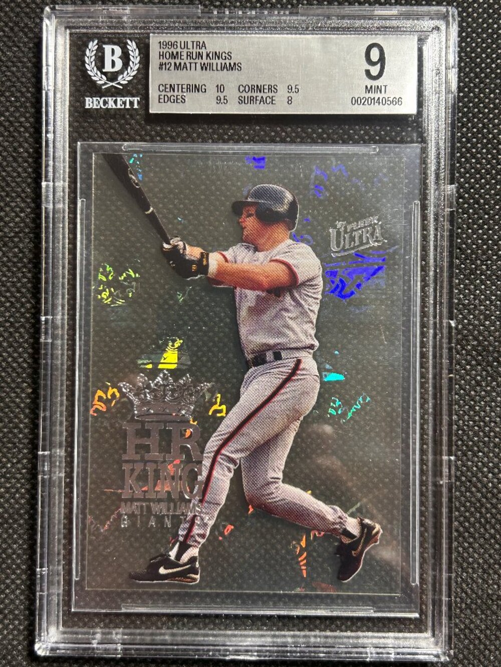 1997 Fleer Ultra Home Run HR King #12 Matt Williams Giants BGS 9 MINT
